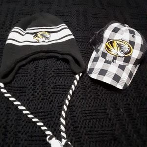 Mizzou hats set of 2